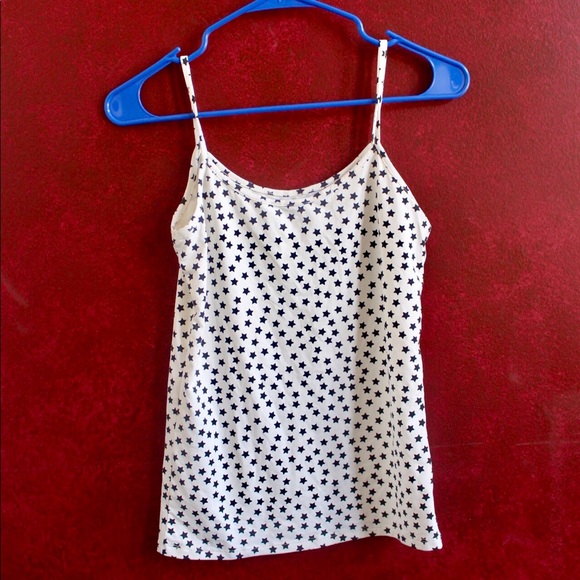 Zara Stars Spaghetti Strap Stretch Top - Picture 2 of 6